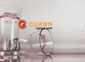 Cinema 4D制作漂亮玻璃酒杯带透明纹理贴图建模教程