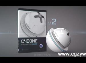 C4D HDRI灯光插件预设 Renderking C4Dome v2.0  R13-R16