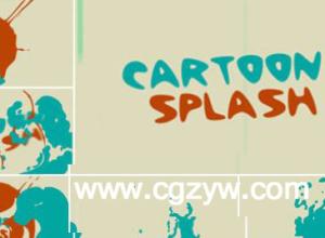MG卡通水花溅开LOGO演绎展示AE模板 CARTOON SPLASH LOGO – AFTER EFFECT PROJECT (VIDEOHIVE)