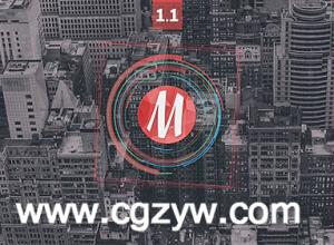 50组扁平化风格运动图形MG动画logo演绎AE模板包Quick n Flat  Logo Reveal Toolkit