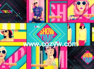 VideoHive 时尚多彩展示AE模板