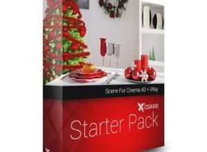 C4D室内渲染场景模型 FREE CINEMA 4D INTERIOR SCENE