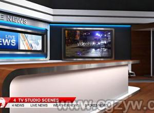 AE模板-新闻演播室动画AE模板TV Studio 102