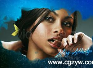 AE模板-魔法水墨韵开照片展示动画