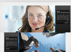 AE模板-蓝色清爽公司企业商务宣传幻灯片展示Clean Slideshow