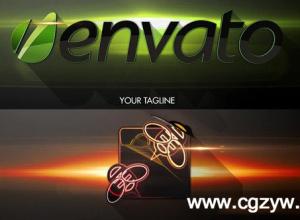 AE模板-多层叠加标志动画展示模板Design Agency Infographics