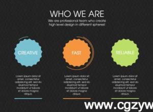 AE模板-设计机构信息图展示模版Design Agency Infographics