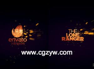 AE模板-火花电影标志logo演绎动画模板Spark Cinematic Logo Reveal