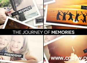 AE模板-旅行记忆相册动画模板The Journey of Memories