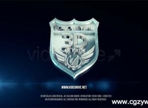 AE模板-三维金属质感Logo演绎3D Metallic Logo