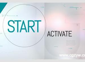 AE模板- 科技感线条文字信息介绍 VideoHive Integrated Typography