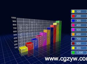 AE模板-柱形条形统计图表模板Bar Chart folder