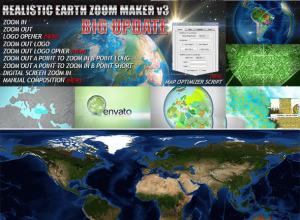 AE模板-地球俯冲地标动画素材包videohive-earth-zoom-pro