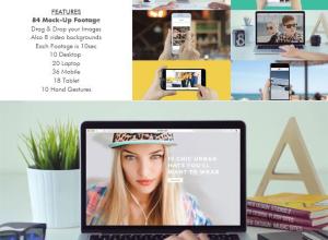 AE模板-手机平板电脑绿屏扣像合成 实拍视频素材 第三季