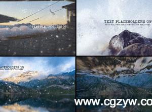 AE模板-大气图片展示智能分层立体动画标签开场源文件工程