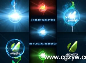 AE模板-粒子Logo文字展示 VideoHive Energy Sphere Logo Reveal