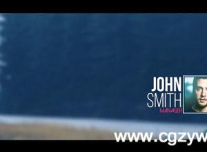 AE模板-扁平化MG人名字幕条信息展示框 VideoHive Square Lower Third