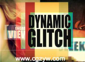 AE模板-时尚色彩分离画面动态分割 Dynamic Glitch