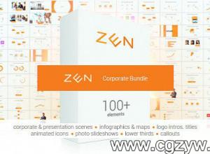 AE模板-信息图表公司企业图表表格人员信息介绍工具包