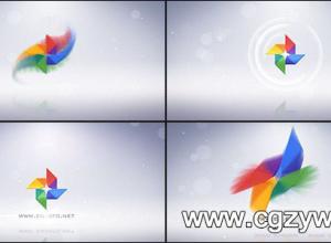 AE模板 简洁优雅Logo演译标志合成展示