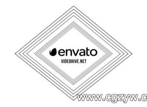 AE模板-简洁企业logo演绎信息介绍展示videohive-Minimal Abstract Logo
