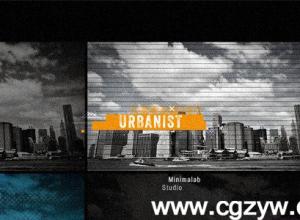 AE模板-都市创意图片视频开场包装动画Urbanist