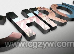 AE模板-大气质感3D三维logo演绎片头展示3d-reflection-logo