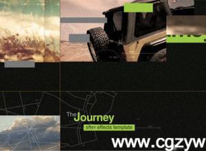 AE模板-旅途启程运动路线视频开场包装动画 Videohive The Journey