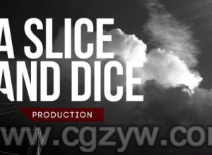 AE模板-炫酷大字字幕标题视频图片展示开场 Cutting Edge Titles