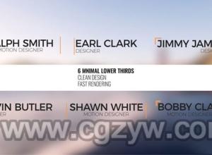 AE模板-简洁文字字幕标题展示6_Minimal_Lower_Thirds