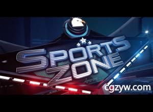 AE模板-炫酷体育运动足球篮球网球赛车排球大气栏目包装开场