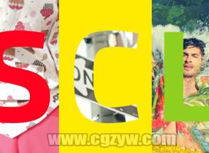 AE模板-时尚娱乐美食文字遮罩大字标题幻灯片视频开场 免费下载