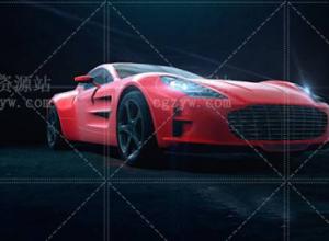 AE模板-E3D赛车跑车演变企业立体logo标志展示 免费下载