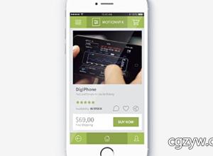 AE模板-手机APP登陆界面UI应用程序宣传推广介绍motionVFX MyApp ios Ui Kit Promo 免费下载