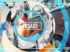 AE模板-夏天主题美好时光记录回忆大字标题图片切换展示相册幻灯片 免费下载