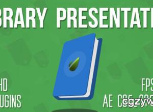 AE模板-图书馆书籍书本介绍宣传视频产品展示 Library or Bookstore Presentation 免费下载