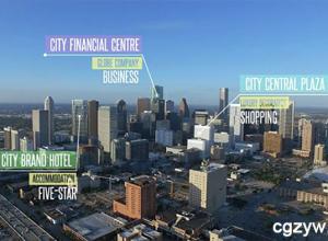 AE模板-4K高科技信息展示线条呼叫指示线产品信息价格包装视频模板