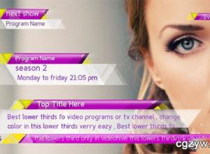 AE模板-10种时尚新闻电视台栏目包装人名字幕条 New Lower Thirds Package免费下载