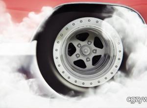 AE模板-汽车轮胎转动烟雾Logo展示 Car Burnout  免费下载