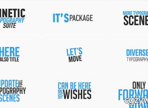 AE模板-30个文字排版标题动画工具包 Kinetic Typography Suite 免费下载