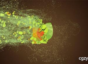 AE模板-粒子破碎 Logo标志展示效果 Motion Particles Logo 免费下载