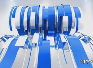 AE模板-三维波浪丝带图形动画片头新闻财经栏目包装Logo展示Wavy Ribbons Logo Revea 免费下载
