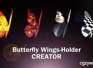 AE模板-3D动画蝴蝶飞舞翅膀遮罩图片开场 Butterfly Wings Creator 免费下载