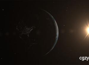 AE模板-俯视地球多角度航拍震撼片头动画背景素材Epic Earth 免费下载