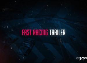 AE模板-极速赛车比赛预告宣传片毛刺特效标题动画 Fast Racing Trailer 免费下载