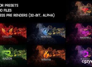 AE模板-大气烟雾粒子公司logo片头展示含音效Elegant Soft Particles Logo Reveal免费下载