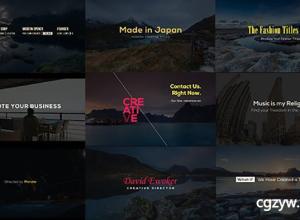 AE模板-创意纪录片人名字幕条文字标题排版mg动画设计动画 Creative Designer Titles 免费下载