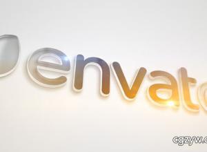 AE模板-简洁干净公司企业三维Logo标志展示 Quick Clean Bling Logo  免费下载