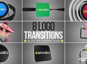 AE模板-8款三维Logo图形遮罩栏目包装转场 Transitions 免费下载