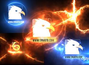 AE模板-Saber能量路径动画游戏电影震撼Logo展示 Energetic Logos Pack 2  免费下载